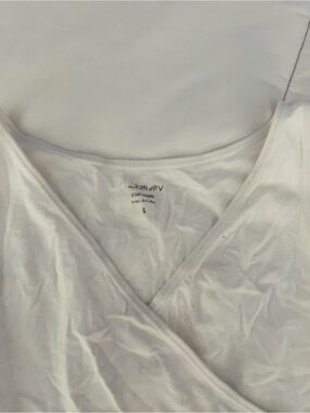 Relativity White Wrap-Front Tank Top